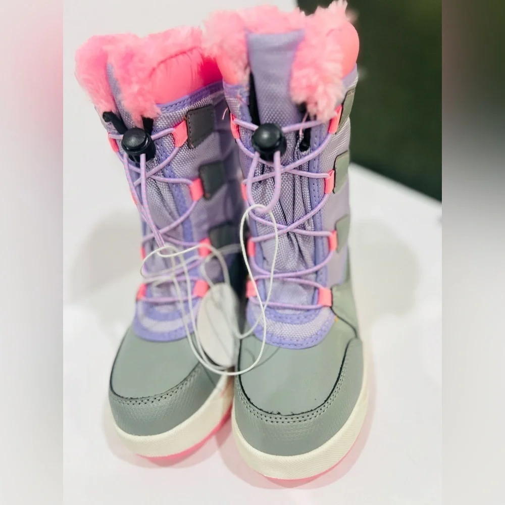 Wonder nation winter waterproof boots size 12 pink/purple/grey color